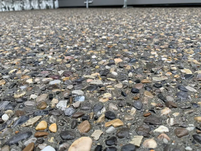 Exposed aggregate close-up